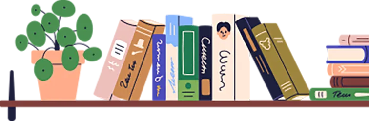 ブックシェルフイラスト